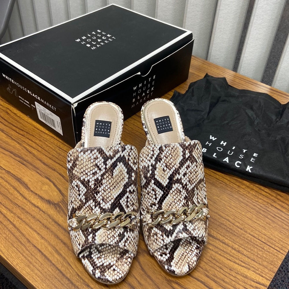 Python High-Heel Mule